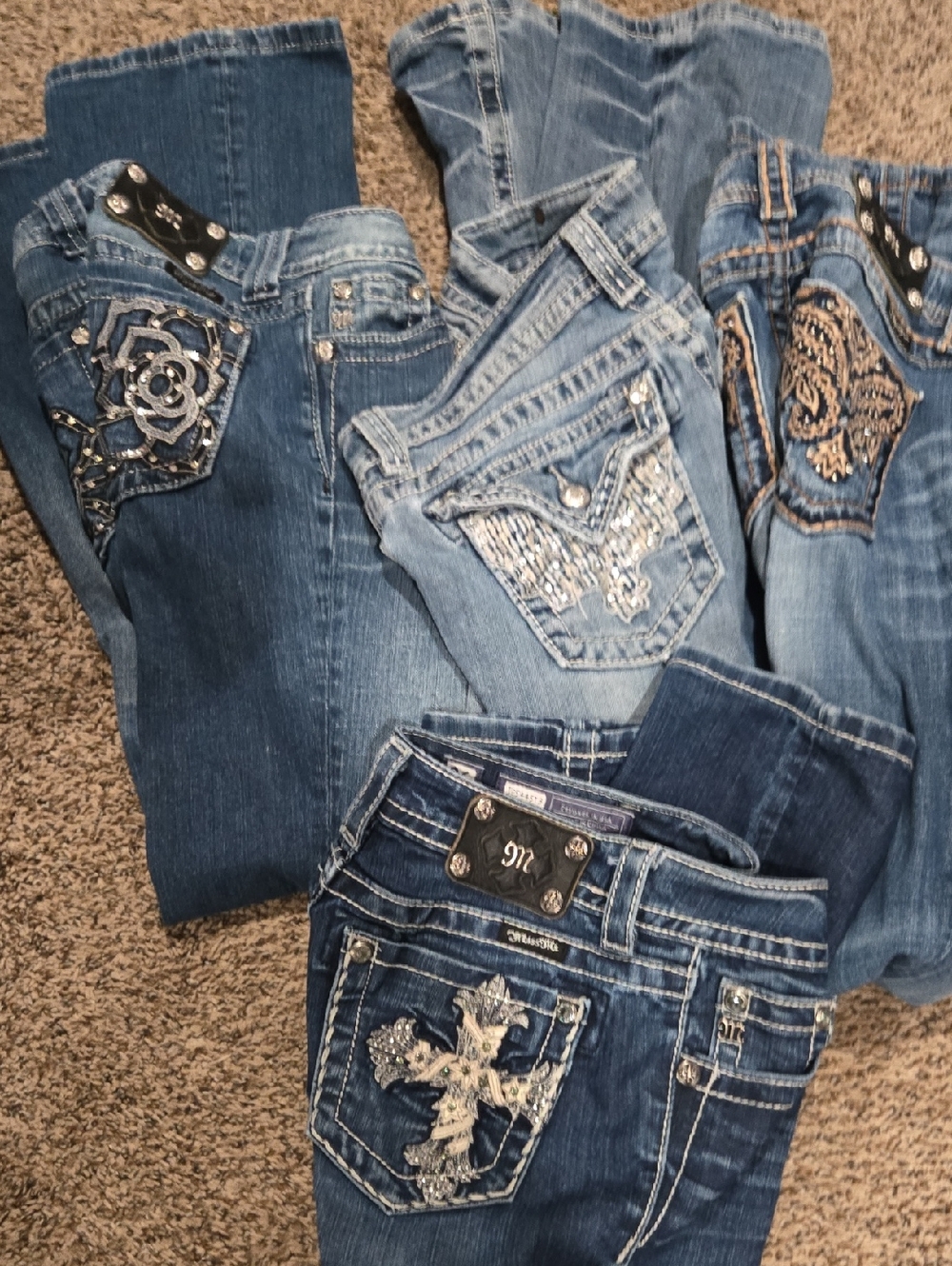 Embellished Blue Denim Women’s Jeans - Multiple Styles